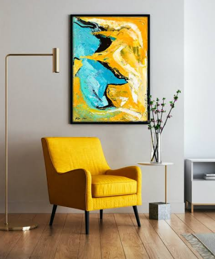 Modern Interior Styling with Abstract Art